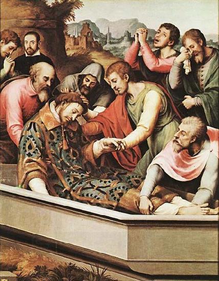 Juan de Juanes The Entombment of St Stephen Martyr China oil painting art